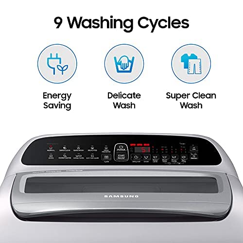 Samsung 7 Kg 5 Star Inverter Fully-Automatic Top Loading Washing Machine (WA70T4262GS/TL, Imperial Silver, Wobble technology) (OPEN BOX) Samsung 7 Kg 5 Star Inverter Fully-Automatic Top Loading Washing Machine (WA70T4262GS/TL, Imperial Silver, Wobble technology) (OPEN BOX)